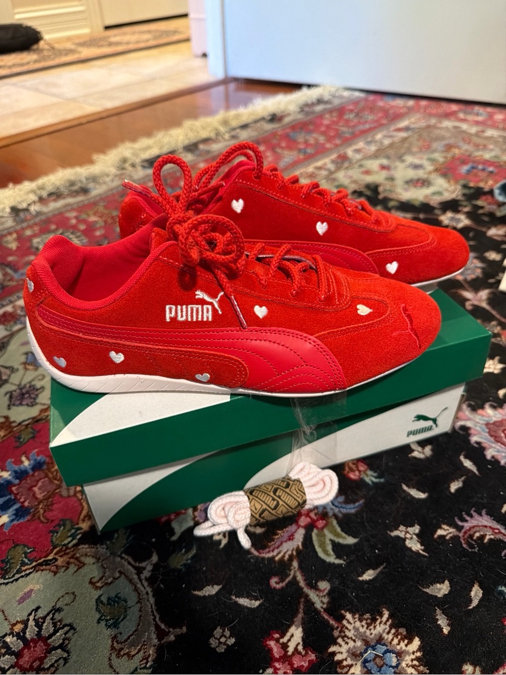 PUMA Women’s Red Heart For All Time Red Jasmine Flower US 9